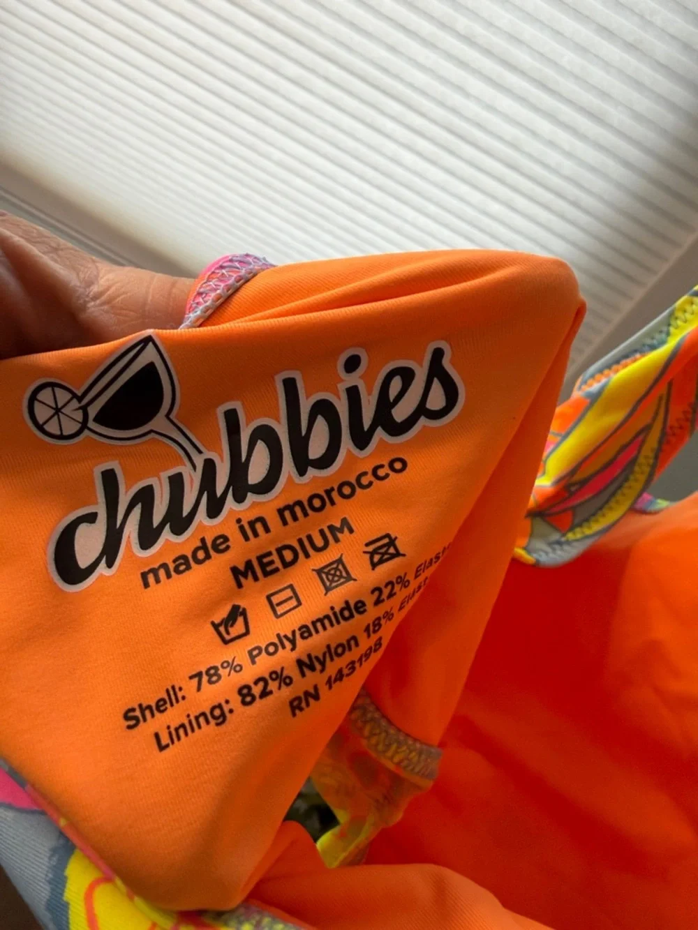 Chubbies The Pina Coolada One Piece Swimsuit Size M
